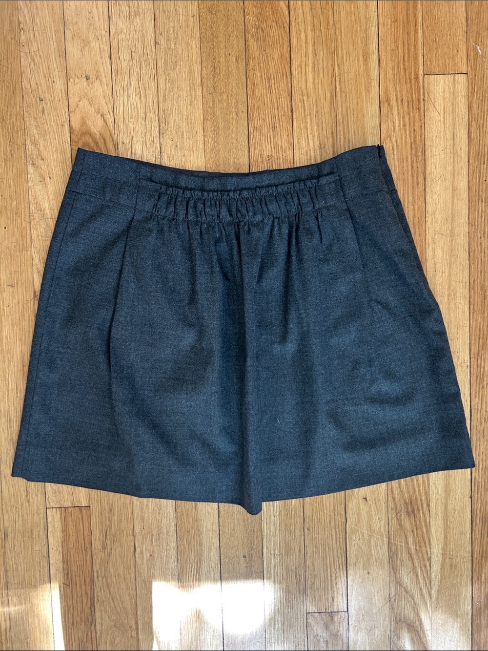 J.Crew Dark Gray Tailored Mini Skirt